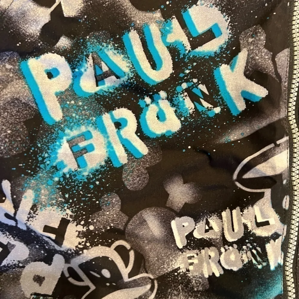 PAUL FRANK character stencil POW501 insulated snowboard jacket boys size XL